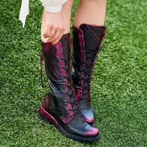 Stylish Black and Pink Women's Boots